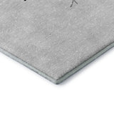 8' X 10' Gray And Black Christmas Woodland Lodge Washable Area Rug With UV Protection - HomeRoots - Flyclothing LLC