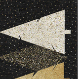 3' X 5' Black Gold And Ivory Christmas Tree Washable Area Rug With UV Protection - HomeRoots - Flyclothing LLC