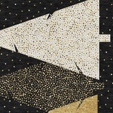 8' X 10' Black Gold And Ivory Christmas Tree Washable Area Rug With UV Protection - HomeRoots - Flyclothing LLC