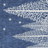 8' X 10' Blue And White Winter Snowman Washable Area Rug With UV Protection - HomeRoots - Flyclothing LLC