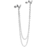 16G 1/4 Springtime Butterfly Cartilage Chain Earring - BodyCandy - Flyclothing LLC