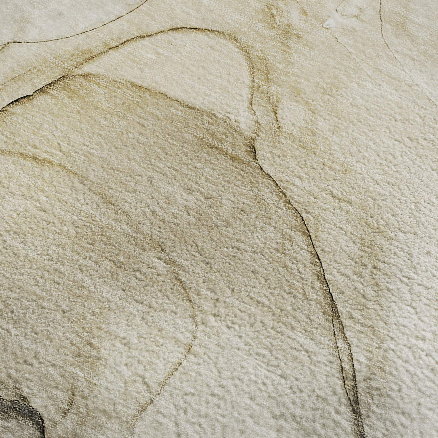 3' X 5' Beige And Ivory Abstract Washable Area Rug With UV Protection - HomeRoots - Flyclothing LLC