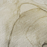 8' Beige And Ivory Abstract Washable Round Rug With UV Protection - HomeRoots - Flyclothing LLC