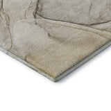 8' X 10' Beige And Ivory Abstract Washable Area Rug With UV Protection - HomeRoots - Flyclothing LLC