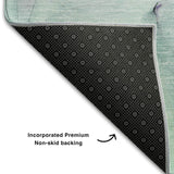 5' X 8' Blue And Green Abstract Washable Area Rug With UV Protection - HomeRoots - Flyclothing LLC
