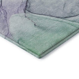 5' X 8' Blue And Green Abstract Washable Area Rug With UV Protection - HomeRoots - Flyclothing LLC