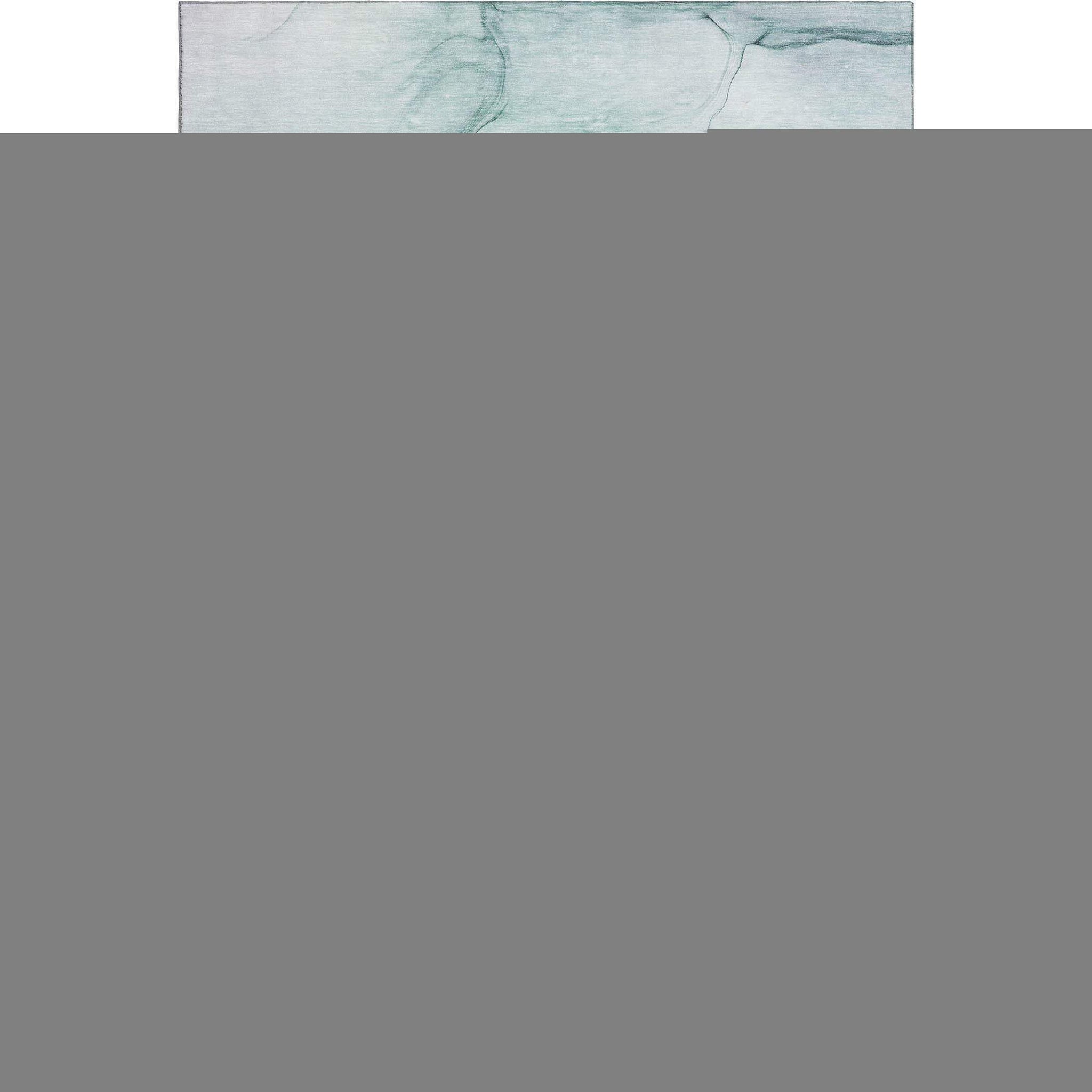 8' X 10' Blue And Green Abstract Washable Area Rug With UV Protection - HomeRoots - Flyclothing LLC