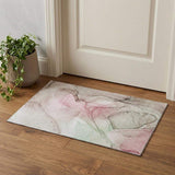 3' X 5' Blush And Ivory Abstract Washable Area Rug With UV Protection - HomeRoots - Flyclothing LLC