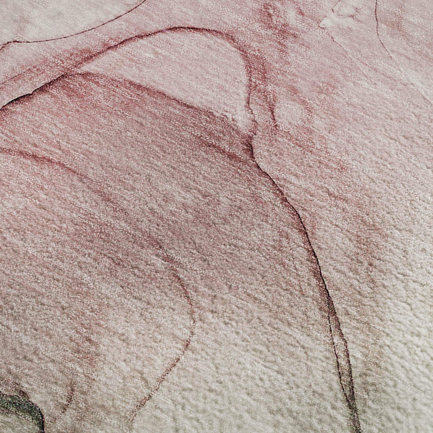 5' X 8' Blush And Ivory Abstract Washable Area Rug With UV Protection - HomeRoots - Flyclothing LLC