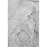 3' X 5' Gray And Charcoal Abstract Washable Area Rug With UV Protection - HomeRoots - Flyclothing LLC
