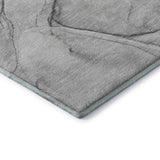 3' X 5' Gray And Charcoal Abstract Washable Area Rug With UV Protection - HomeRoots - Flyclothing LLC