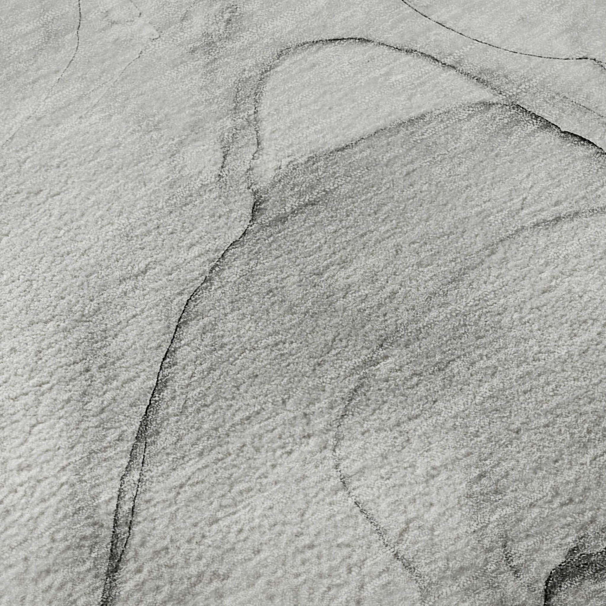 3' X 5' Gray And Charcoal Abstract Washable Area Rug With UV Protection - HomeRoots - Flyclothing LLC