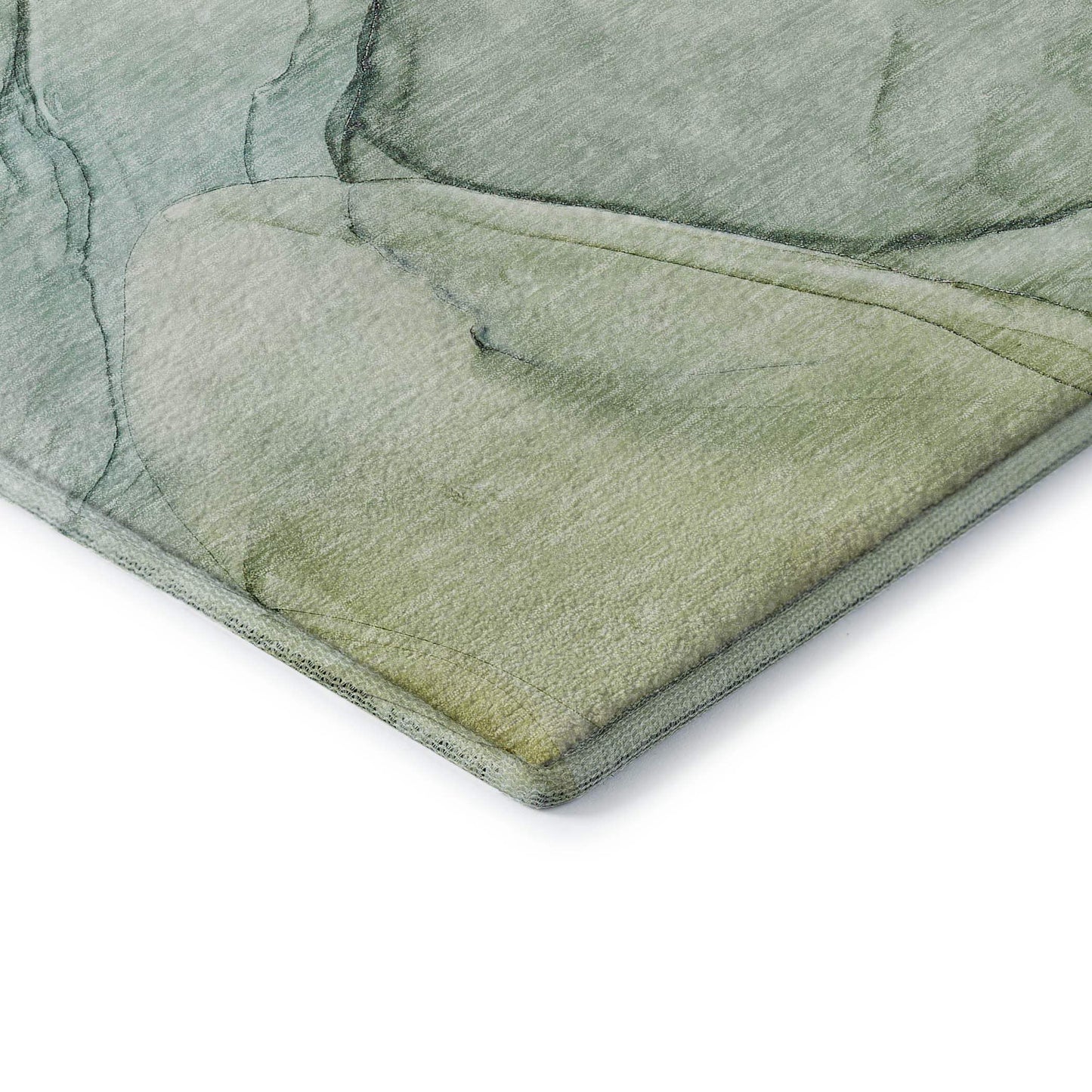 3' X 5' Green And Ivory Abstract Washable Area Rug With UV Protection - HomeRoots - Flyclothing LLC
