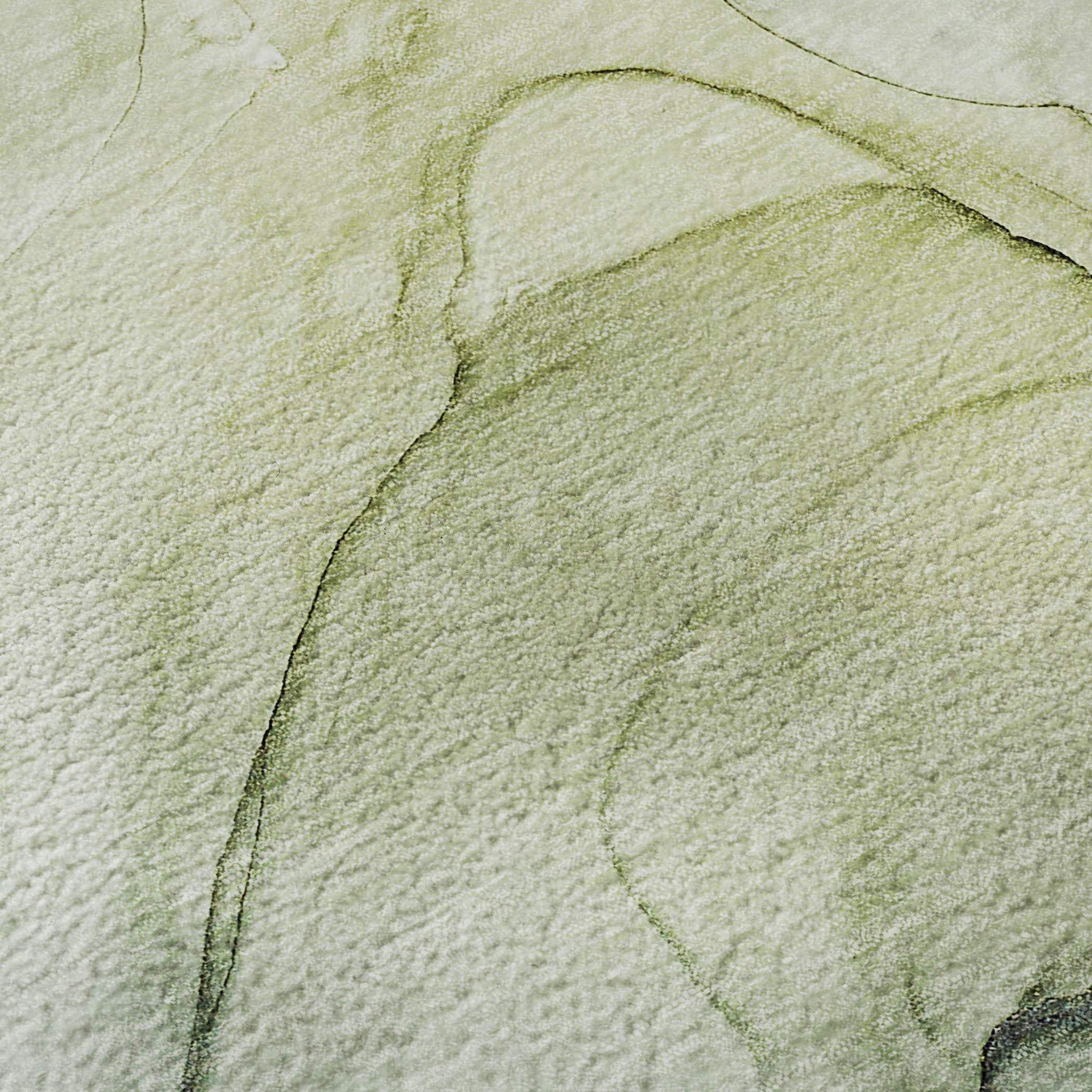 3' X 5' Green And Ivory Abstract Washable Area Rug With UV Protection - HomeRoots - Flyclothing LLC