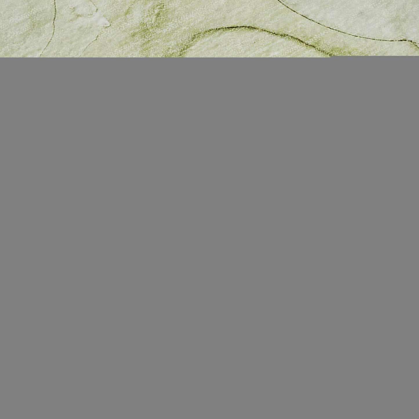8' Green And Ivory Abstract Washable Round Rug With UV Protection - HomeRoots - Flyclothing LLC