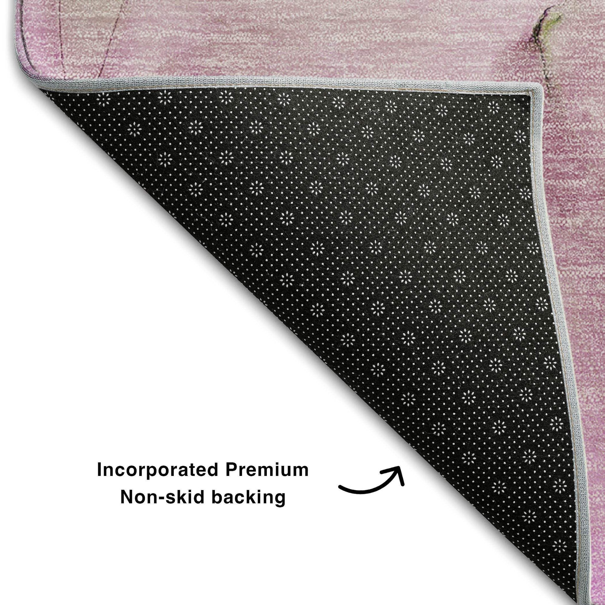 3' X 5' Pink And Ivory Abstract Washable Area Rug With UV Protection - HomeRoots - Flyclothing LLC