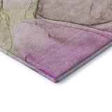 3' X 5' Pink And Ivory Abstract Washable Area Rug With UV Protection - HomeRoots - Flyclothing LLC