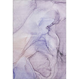 3' X 5' Purple And Ivory Abstract Washable Area Rug With UV Protection - HomeRoots - Flyclothing LLC