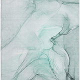 3' X 5' Teal And Ivory Abstract Washable Area Rug With UV Protection - HomeRoots - Flyclothing LLC
