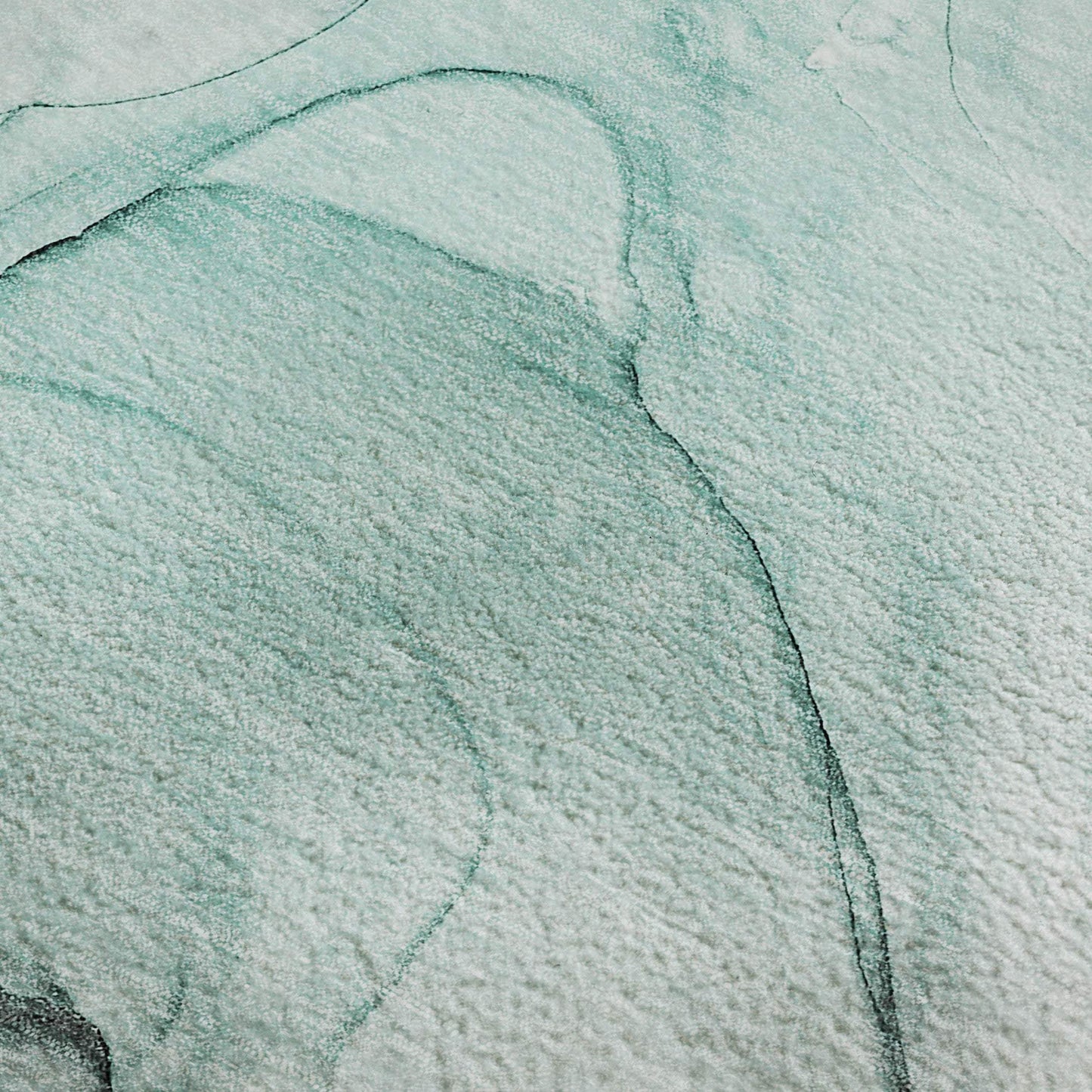 3' X 5' Teal And Ivory Abstract Washable Area Rug With UV Protection - HomeRoots - Flyclothing LLC