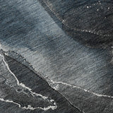3' X 5' Blue And Charcoal Abstract Washable Area Rug With UV Protection - HomeRoots - Flyclothing LLC