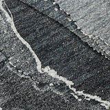 3' X 5' Blue And Charcoal Abstract Washable Area Rug With UV Protection - HomeRoots - Flyclothing LLC