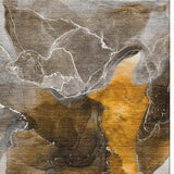 3' X 5' Brown And Ivory Abstract Washable Area Rug With UV Protection - HomeRoots - Flyclothing LLC