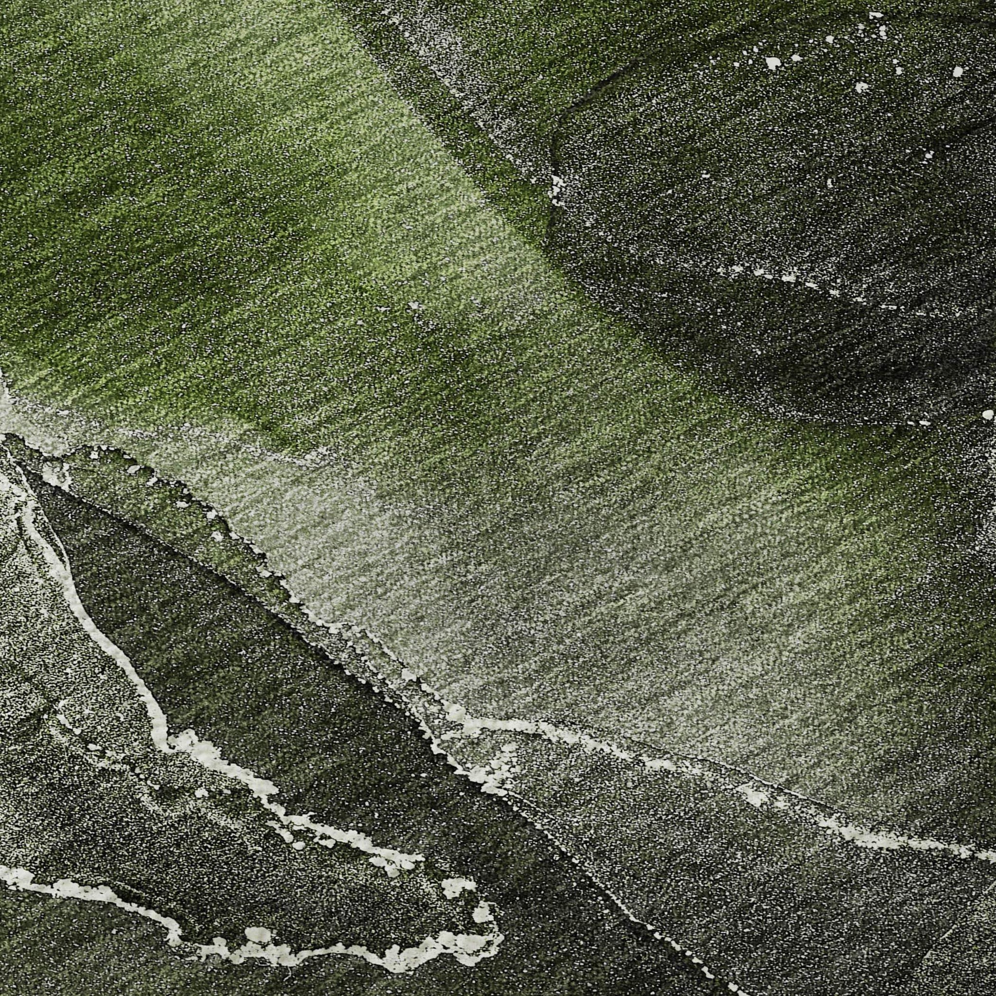 8' X 10' Green And Charcoal Abstract Washable Area Rug With UV Protection - HomeRoots - Flyclothing LLC
