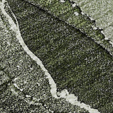 8' X 10' Green And Charcoal Abstract Washable Area Rug With UV Protection - HomeRoots - Flyclothing LLC