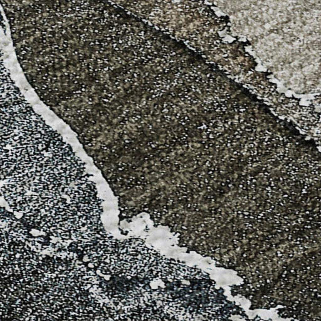 3' X 5' Orange And Charcoal Abstract Washable Area Rug With UV Protection - HomeRoots - Flyclothing LLC