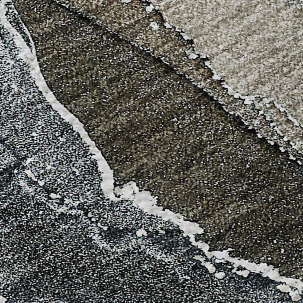 3' X 5' Orange And Charcoal Abstract Washable Area Rug With UV Protection - HomeRoots - Flyclothing LLC