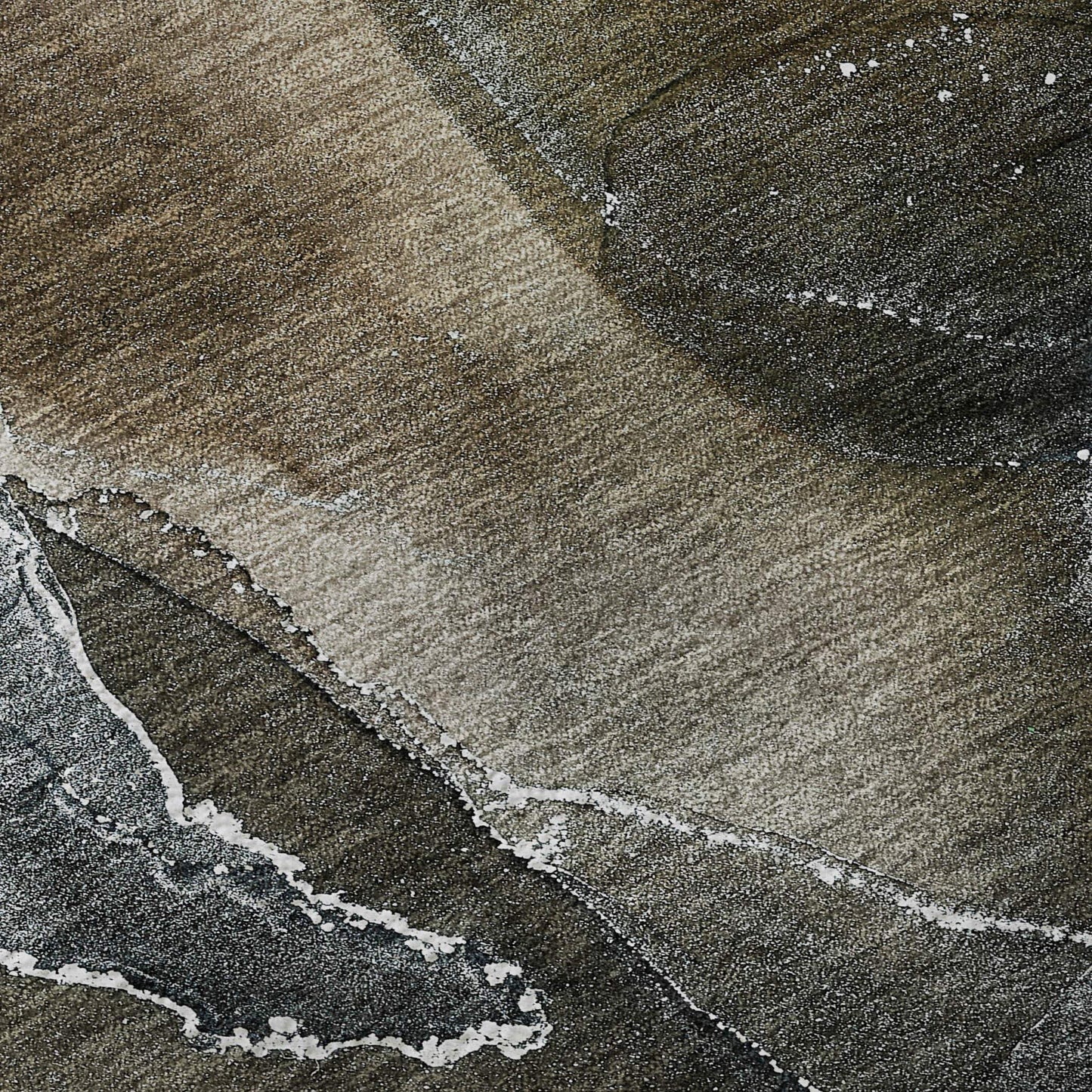 8' X 10' Orange And Charcoal Abstract Washable Area Rug With UV Protection - HomeRoots - Flyclothing LLC