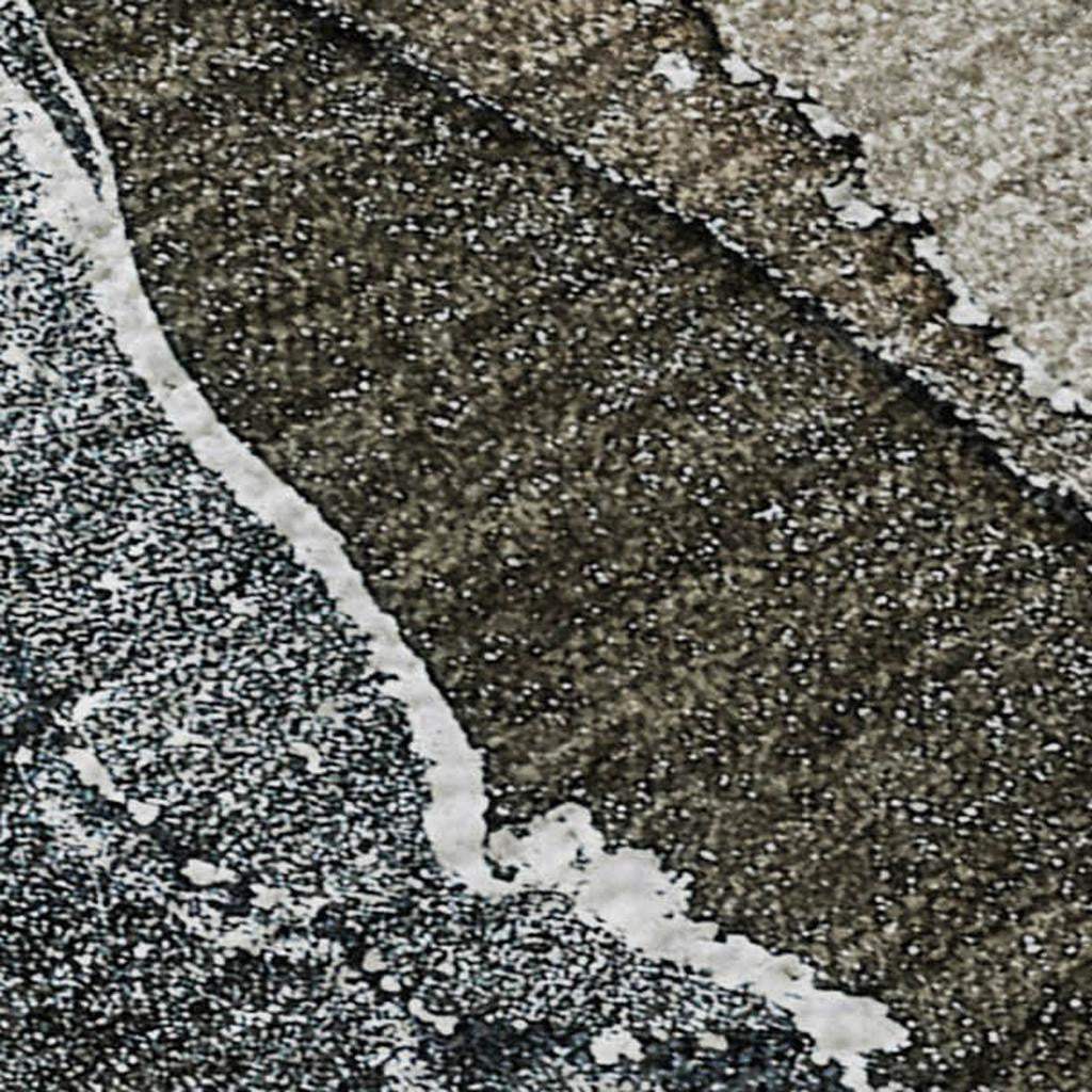 8' X 10' Orange And Charcoal Abstract Washable Area Rug With UV Protection - HomeRoots - Flyclothing LLC