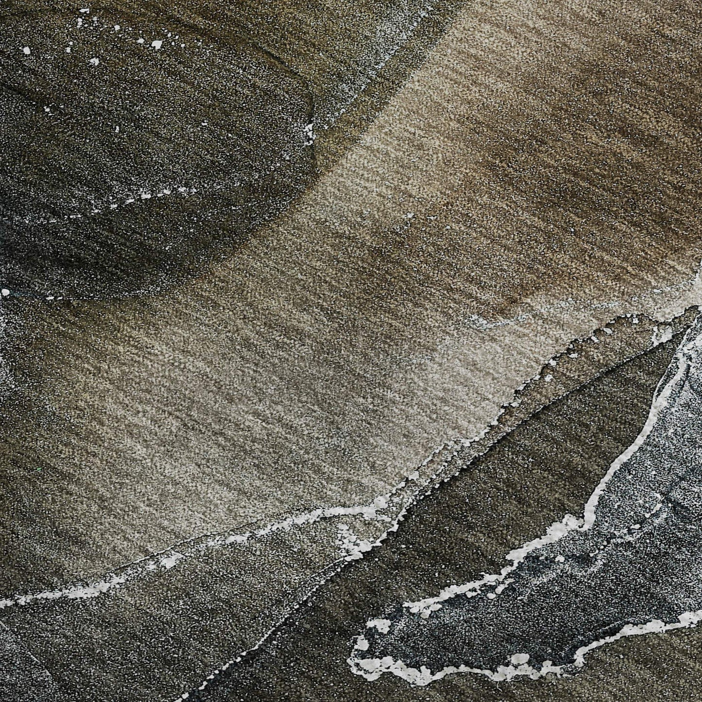 10' X 14' Orange And Charcoal Abstract Washable Area Rug With UV Protection - HomeRoots - Flyclothing LLC