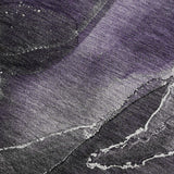 3' X 5' Purple And Charcoal Abstract Washable Area Rug With UV Protection - HomeRoots - Flyclothing LLC