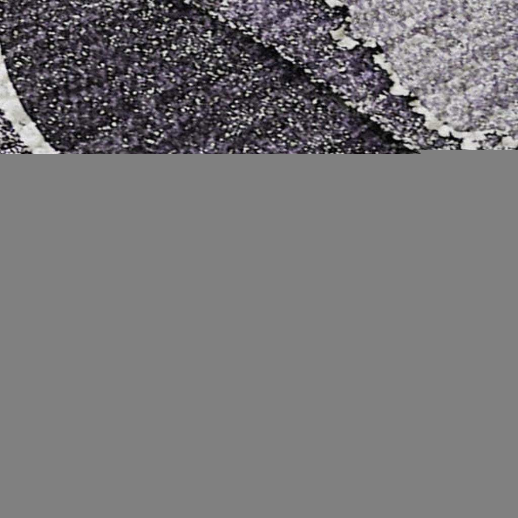 5' X 8' Purple And Charcoal Abstract Washable Area Rug With UV Protection - HomeRoots - Flyclothing LLC