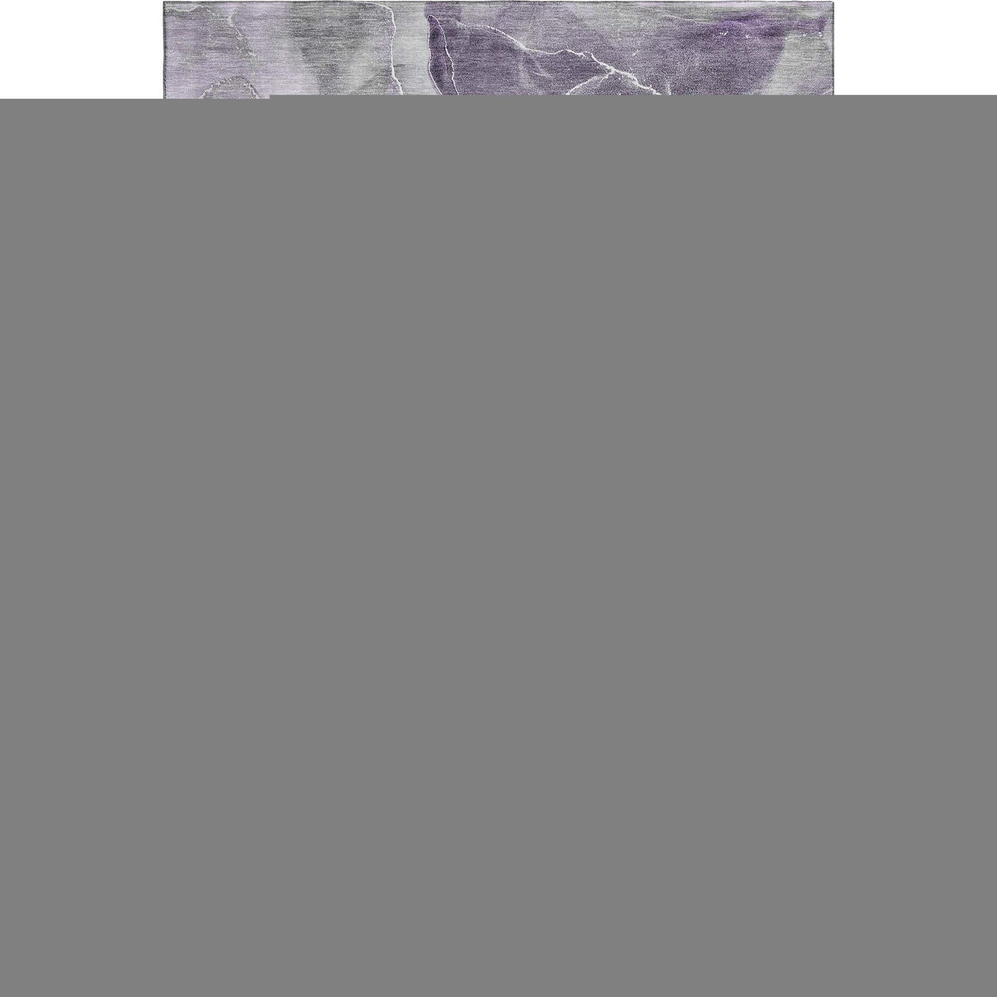 8' X 10' Purple And Charcoal Abstract Washable Area Rug With UV Protection - HomeRoots - Flyclothing LLC