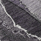 8' X 10' Purple And Charcoal Abstract Washable Area Rug With UV Protection - HomeRoots - Flyclothing LLC