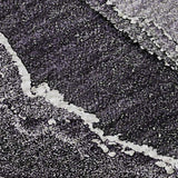 9' X 12' Purple And Charcoal Abstract Washable Area Rug With UV Protection - HomeRoots - Flyclothing LLC