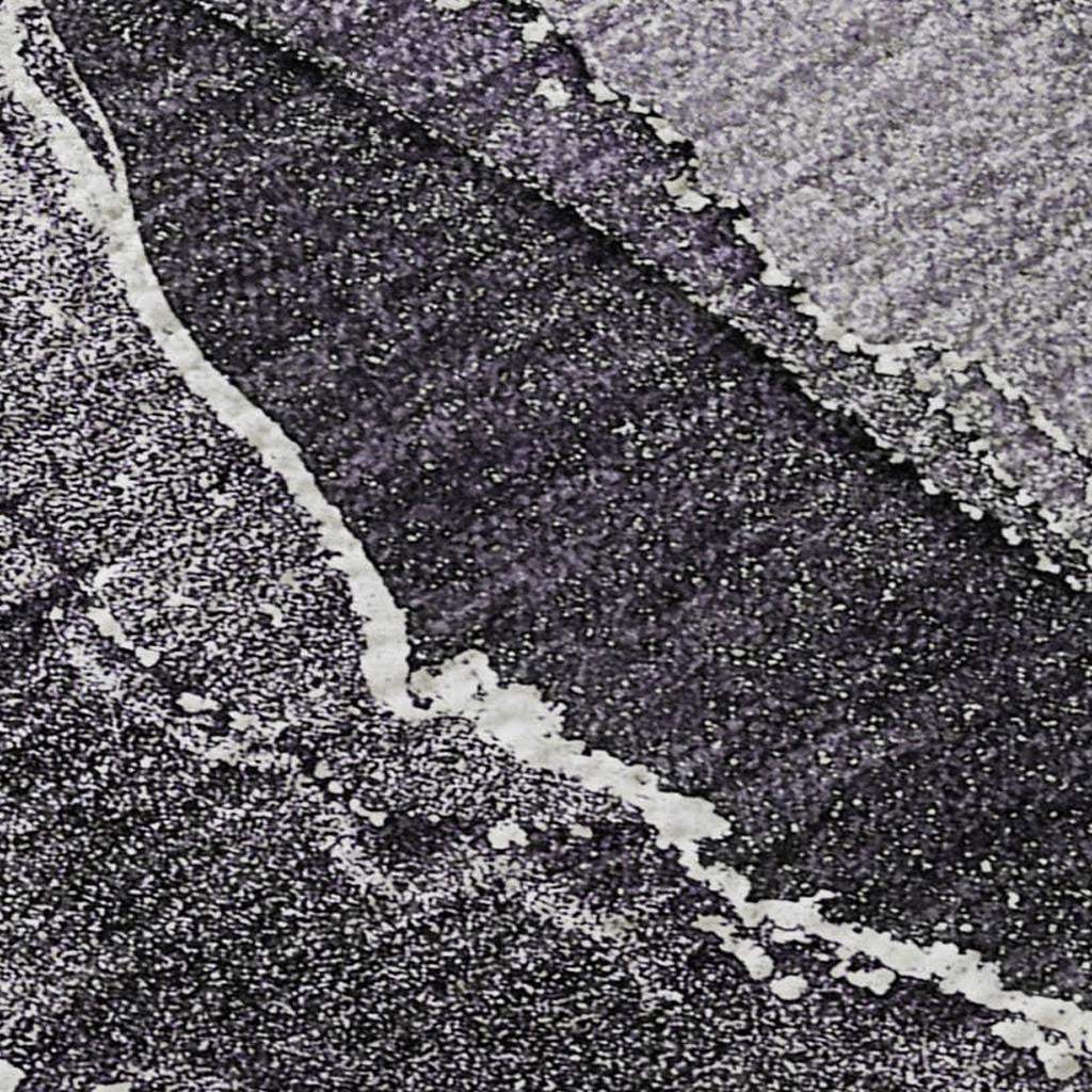 9' X 12' Purple And Charcoal Abstract Washable Area Rug With UV Protection - HomeRoots - Flyclothing LLC