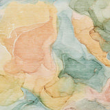 3' X 5' Blue Green And Orange Abstract Washable Area Rug With UV Protection - HomeRoots - Flyclothing LLC