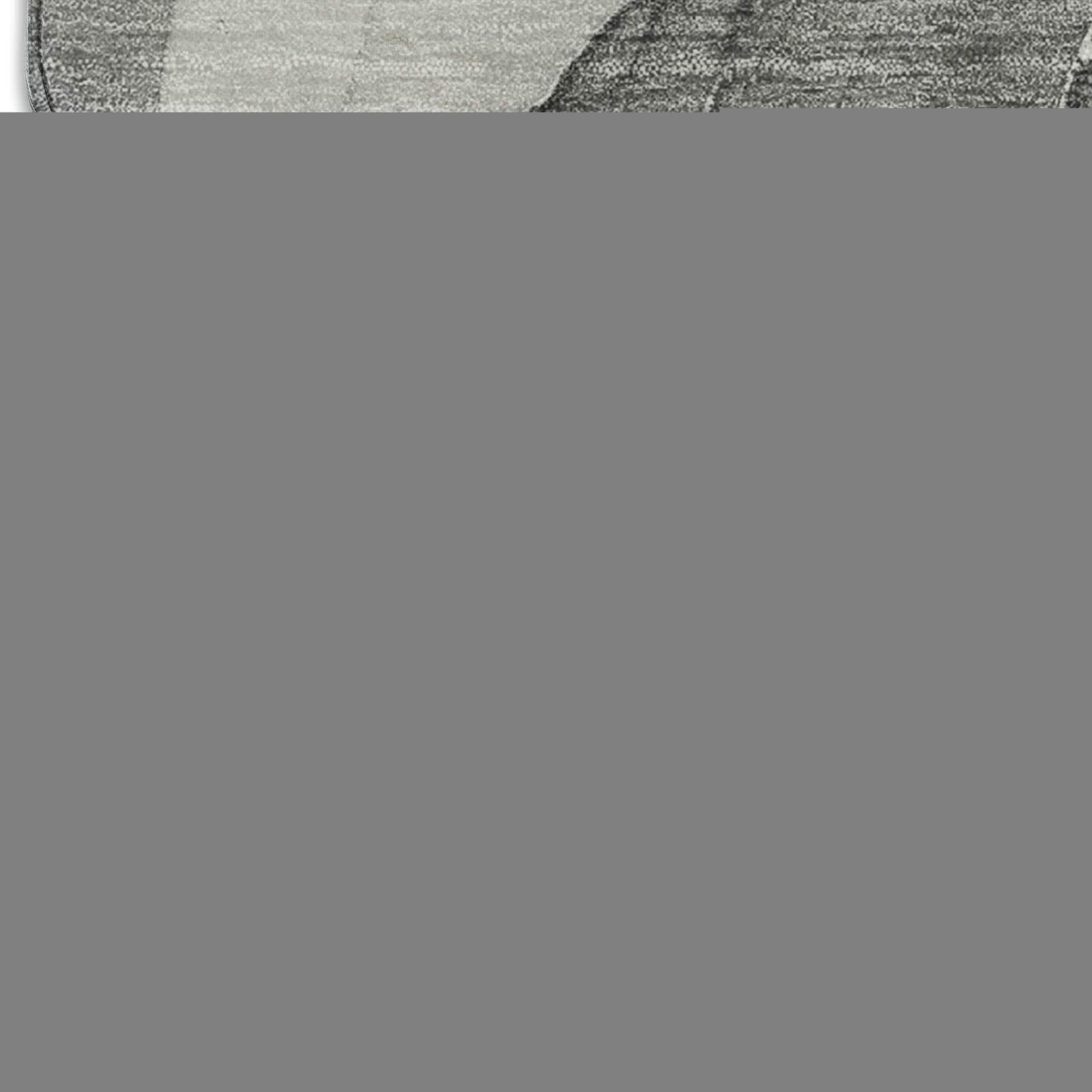 3' X 5' Gray And Ivory Abstract Washable Area Rug With UV Protection - HomeRoots - Flyclothing LLC
