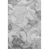 5' X 8' Gray And Ivory Abstract Washable Area Rug With UV Protection - HomeRoots - Flyclothing LLC