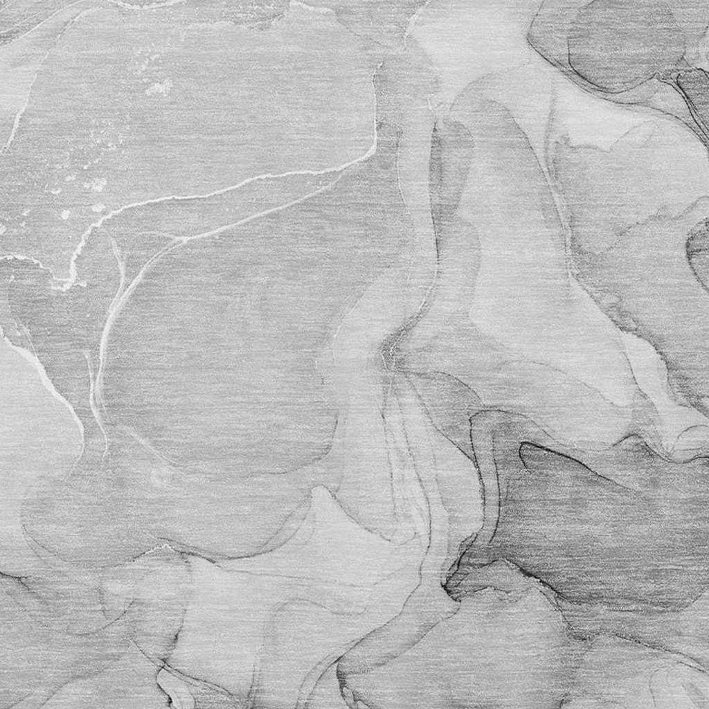 8' X 10' Gray And Ivory Abstract Washable Area Rug With UV Protection - HomeRoots - Flyclothing LLC