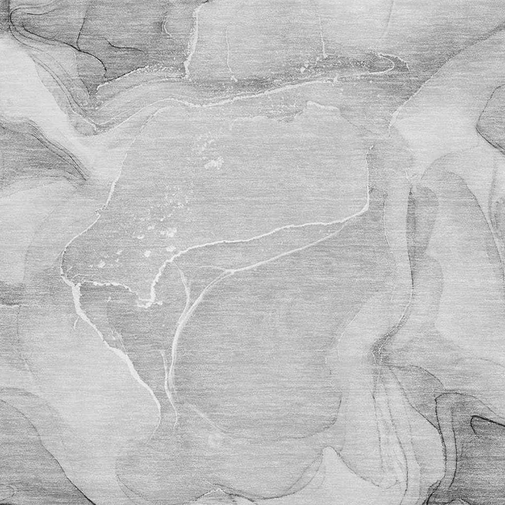 9' X 12' Gray And Ivory Abstract Washable Area Rug With UV Protection - HomeRoots - Flyclothing LLC
