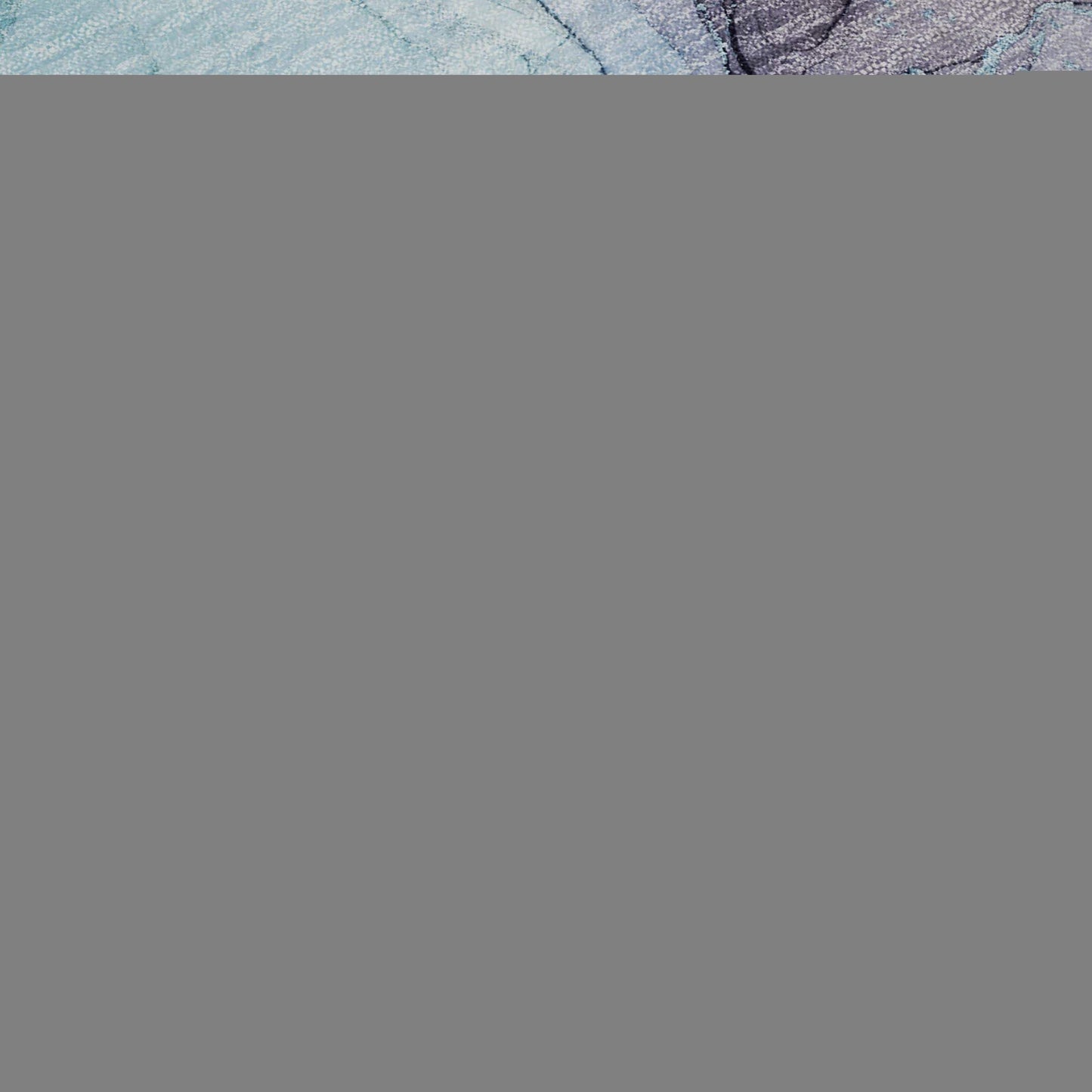 3' X 5' Navy Blue Purple And Gray Abstract Washable Area Rug With UV Protection - HomeRoots - Flyclothing LLC