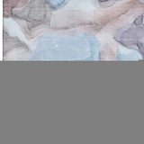 5' X 8' Navy Blue Purple And Gray Abstract Washable Area Rug With UV Protection - HomeRoots - Flyclothing LLC
