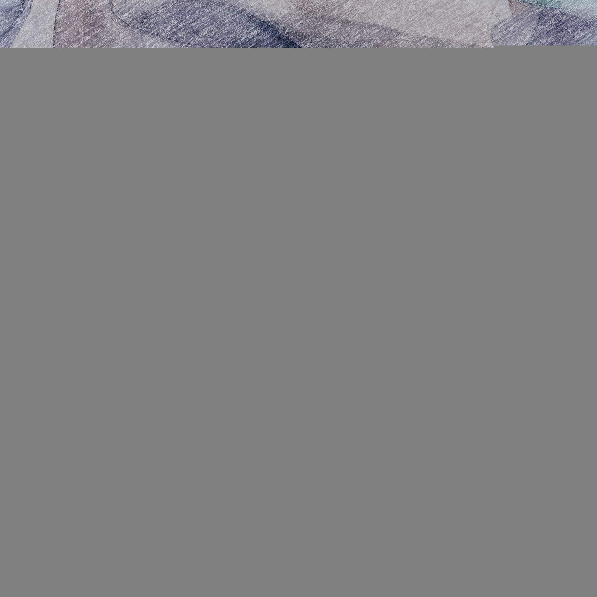 8' X 10' Navy Blue Purple And Gray Abstract Washable Area Rug With UV Protection - HomeRoots - Flyclothing LLC