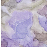 5' X 8' Purple And Gray Abstract Washable Area Rug With UV Protection - HomeRoots - Flyclothing LLC