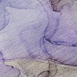 8' Purple And Gray Abstract Washable Round Rug With UV Protection - HomeRoots - Flyclothing LLC